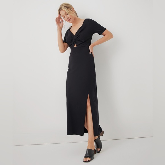 Pact Organics Luxe Jersey Knot Dress - Picture 1 of 4
